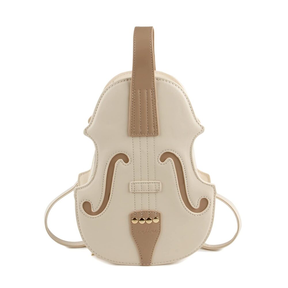 7968 Music Tote Bag Violin Purse Backpack Novelty Leather Piano Shoulder
